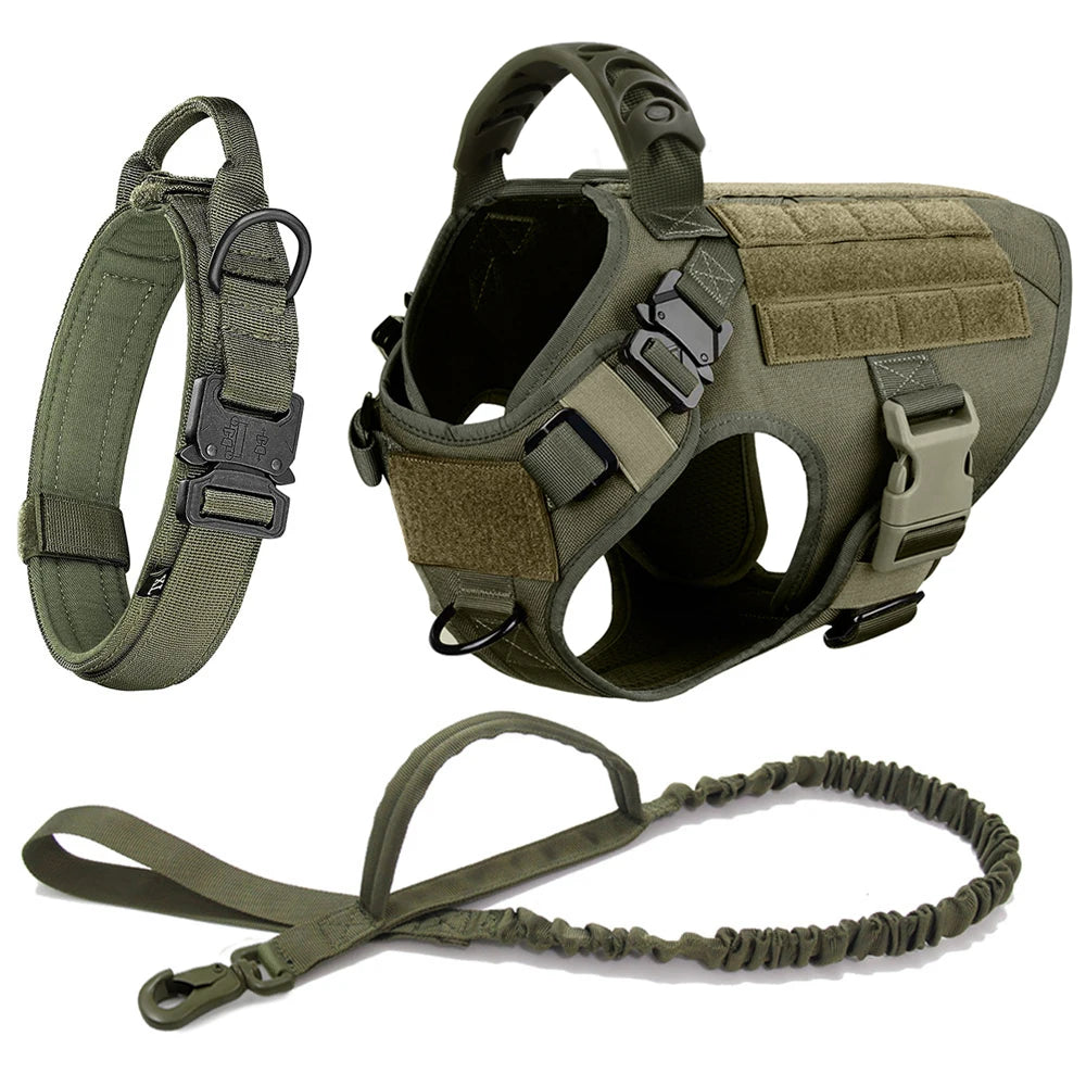 Large Dog Harness And Leash Set For German Shepherds