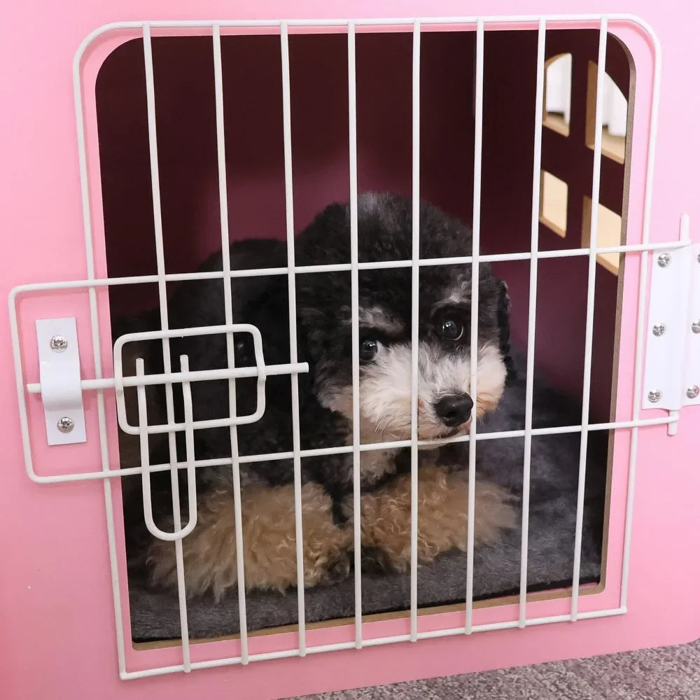 Dog House Indoor for Small Dogs or Cats Cozy Wooden Design Small Indoor Bed House